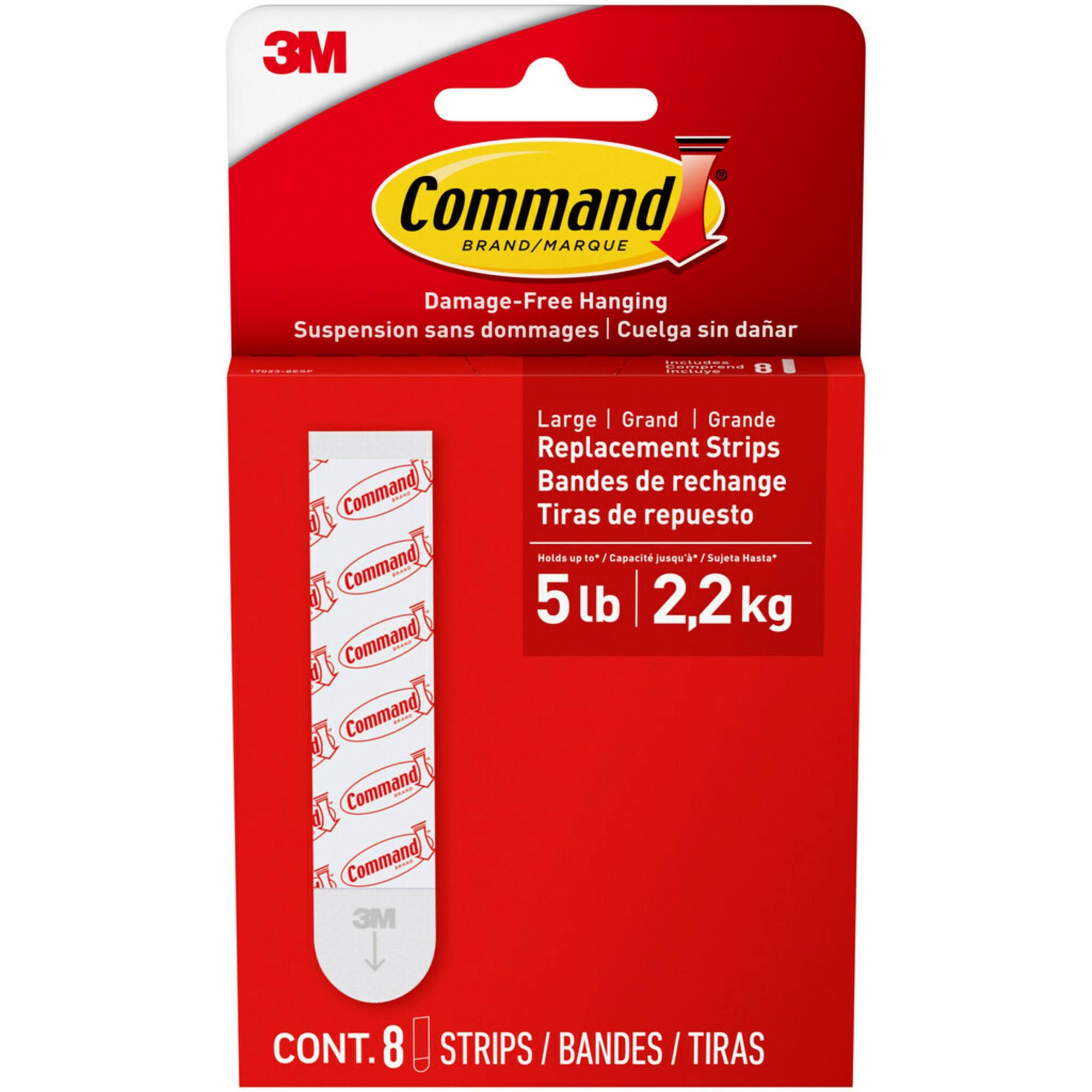 Command™ 5lb. Large Foam Replacement Strips, 8ct.